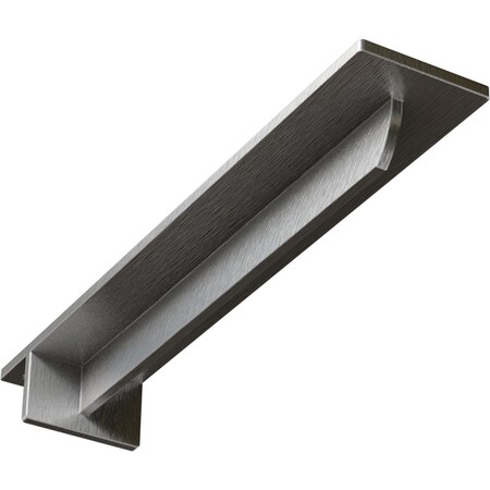 Ekena Millwork Heaton Hidden Support Steel Bracket w/ 12" Support Depth, Stainless Steel 3"W x 16"D x 2"H BKTM03X16X02HESS